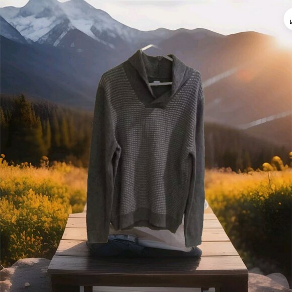 Marc Anthony Men’s XL Sweater Pullover Gray Comfort Knit Casual winter warm - Picture 2 of 3